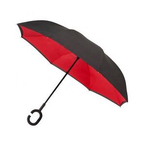Parapluie inversé avec impression par transfert thermique en couleur - Product Image 5