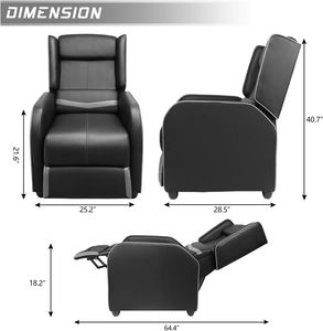 Silla <span class=keywords><strong>Gamer</strong></span> Ergonómica AJUNION E-Sports, Silla de Oficina Giratoria Reclinable, Silla de Computadora Estilo Racing para Adultos - Product Image 2