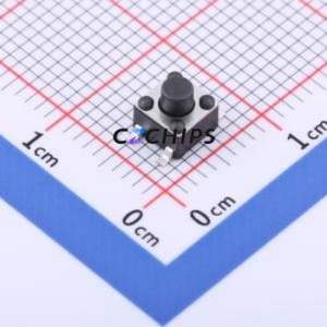TC-0513-4.5-260G Tactile Switch SMD-4P,4.5x4.5mm Switch Single Pole Single Throw Round Button 2.6N Vertical Mount - Product Image 1