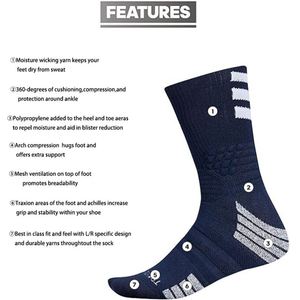 Calcetines de Baloncesto Gruesos Personalizados para Jóvenes, Calcetines Deportivos Antiolor - Product Image 5