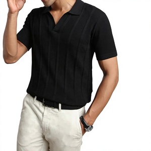 Pull Polo Homme Tricoté Fin de Haute Qualité 2026 Printemps-Automne Manches Courtes 100% Coton Coupe Slim Golf Unisexe - Product Image 3