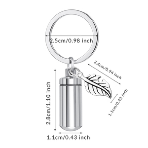 Kalung guci silinder untuk abu manusia dari orang yang dicintai kalung Memorial untuk wanita pria silinder kremasi perhiasan kenang-kenangan - Product Image 2