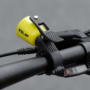 YS ESLNF-1B Senior Cycling Handlebar <strong>Bell</strong> Loud Sound Colorful Yellow/Pink/<strong>Blue</strong> Copper &amp; Nylon Mini Bike Horn for Outdoor Use - Product Image 6