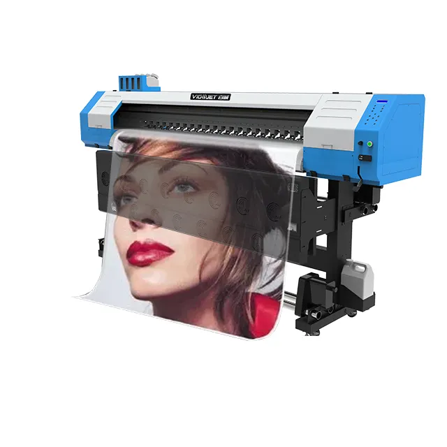 ในร่มโฆษณากลางแจ้ง Vigojet Eco เครื่องพิมพ์ตัวทำละลายอย่างรวดเร็วรูปแบบขนาดใหญ่ผนังเครื่องพิมพ์หมึก