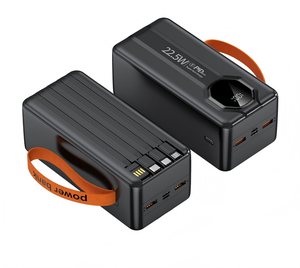 22.5w 20w फास्ट चार्जिंग पोर्टेबल पावर बैंक 50000 माह डुअल USB-C आउटपुट पीडी ली-पॉलीमर बिल्ट-इन केबल के साथ बाहरी उपयोग - Product Image 1