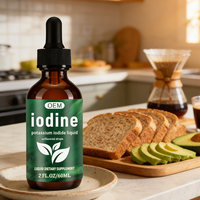 Solution de Iodure de Potassium en Gouttes pour la Santé et la Croissance des Cheveux, Liquide Oral pour Femmes et Hommes, Sans Danger pour les Femmes Enceintes