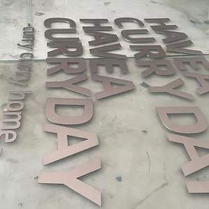 Haute qualité métal numéro polices signe 3D acier inoxydable Alphabet métal plaque signalétique pour entreprise publicité logo - Product Image 2