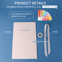 Sac cadeau de luxe en papier Bravo avec poignée, boîtes d'emballage pliables élégantes et gaufrées pour mariage, salon, spa, marque de start-up