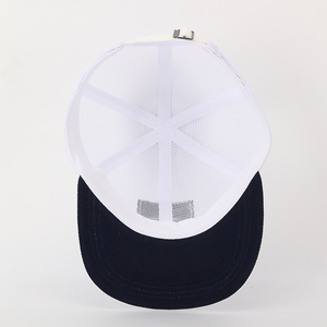 Tùy Chỉnh Màu Trắng 6 Bảng Điều Chỉnh Đầy Đủ Lưới Trucker <span class=keywords><strong>Hat</strong></span> Lưới Vải Cho Sử Dụng Giản Dị Thêu Vá - Product Image 3