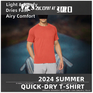 Camiseta Deportiva de Manga Corta para Correr al Aire Libre, Verano 2026, para Hombre y Mujer, Secado Rápido, Ligera, Transpirable, 100% Algodón - Product Image 2