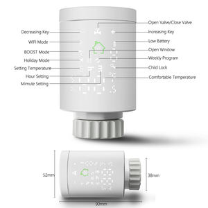 Mini radiateur intelligent, actionneur, thermostat chauffant, température thermostatique programmable <span class=keywords><strong>WIFI</strong></span> pour usage hôtelier, design moderne - Product Image 5
