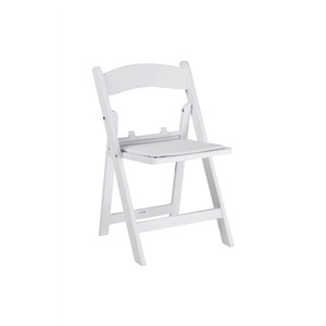 2023 New Portable Stackable Simple Plastic Folding Chairs Cheap Portable White Chair Events Wedding Party