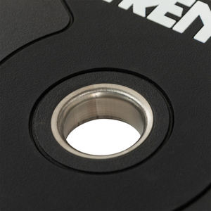 Plaques de poids en fonte de qualité pour l'entraînement en force en salle de sport, plaques de fitness durables et équilibrées avec revêtement PU pour usage domestique et commercial - Product Image 3