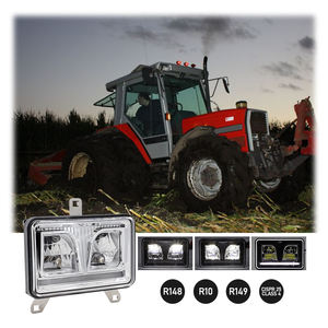 Massey Ferguson 1693943M93 4*6 pouces aluminium 6500K température de couleur 40W <span class=keywords><strong>LED</strong></span> tracteur <span class=keywords><strong>phare</strong></span> Hi/Lo faisceau lampe de <span class=keywords><strong>travail</strong></span> nouveau - Product Image 6