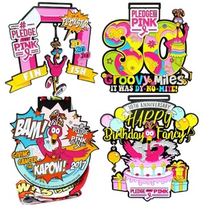 Medalla de Metal Personalizada de Aleación de Zinc para Maratón Femenino, Medalla de Premio para Corredoras, Medallas Deportivas Personalizadas - Product Image 6