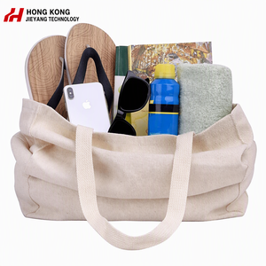 Sac fourre-tout promotionnel personnalisé avec logo imprimé, en toile de coton unie, réutilisable, écologique, pour courses, livres, plage, cadeaux, shopping - Product Image 3
