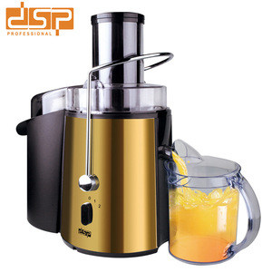 Extractor de jugos DSP de 800W, eléctrico, automático, de acero inoxidable, con boca de alimentación grande para uso doméstico. - Product Image 2