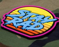 Écusson PVC personnalisé « Stay Rad » en silicone souple à coudre pour vêtements
