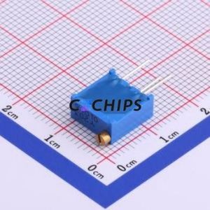 ตัวต้านทาน/โพเทนชิโอมิเตอร์แบบปรับได้สำหรับ3296Y-1-203LF ผ่านชิ้นส่วนรู (THT)-3P, ตัวต้านทาน9.5x4.8มม. 20Kohm 10% 500 100mw ppm/℃ - Product Image 2