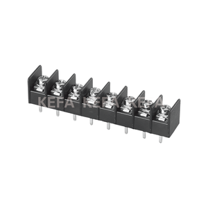 KF7.62 High Quality 7.62mm Pitch Barrier <b>Terminal</b> Block Copper & Plastic Black Nickel Plated 300V 20A - Product Image 1