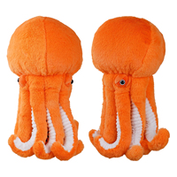 Housse de tête de club de golf en peluche en stock, housse de tête de club de golf en bois, housse de club de golf, housse de club de golf amusante, lion, pieuvre, chien, chat