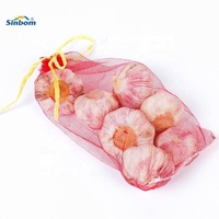 Mono Mesh Zak HDPE Trekkoordnetzak 5kg-50kg voor Groenten Fruit Verpakkingen