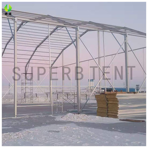Carpa Excelente, Carpa Grande Tipo Hangar de Aluminio, Cubierta Rectangular de PVC, Uso en Almacenes, Todas las Estaciones - Product Image 1