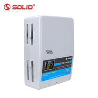 Stabilisateur de tension mural sans bruit 10KVA à moteur servo monophasé 220V avec écran LCD élégant