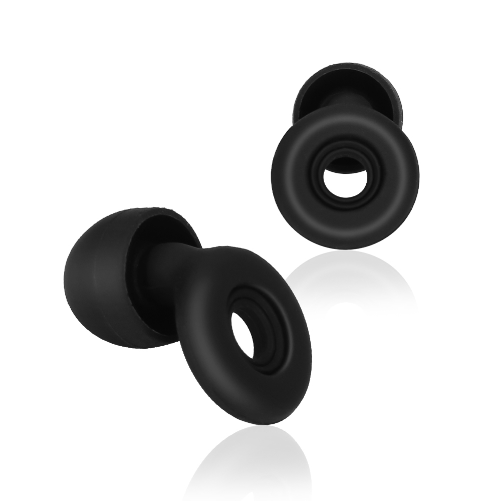 Hearing Protection in Flexible Reusable Earplugs Noise Cancelling Circle Silicone Ear Plugs Filtered for Sleep
