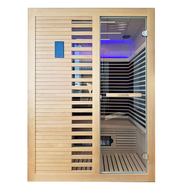 Carbon Far Infrared Hemlock Sauna Low Emf Indoor Sauna Rooms Home Dry Steam Sauna for 1-4 Person