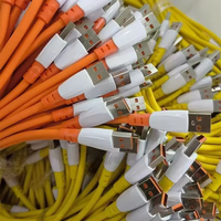 Grosir disesuaikan kabel Data ultra-cepat warna cairan silikon ponsel kabel pengisi daya tebal anti-kerusakan PVC tipe-c