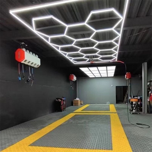 Luci LED Esagonali per Garage, Illuminazione a Nido d'Ape per Saloni di Bellezza e Negozi - Product Image 1