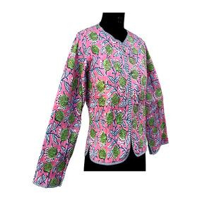 Veste en polaire à fleurs pour femmes, réversible, en coton, manteau court d'hiver pour filles, prix avantageux - Product Image 4