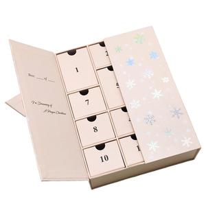 Caja Misteriosa Navideña Personalizada al por Mayor, <span class=keywords><strong>Calendario</strong></span> de Adviento de Navidad Vacío Personalizado para Regalos de Maquillaje y Cosméticos - Product Image 4