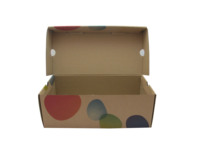 Boîtes d'expédition en carton ondulé kraft pliables et recyclables personnalisées, vente en gros, emballage cadeau, boîte à chaussures, emballage pour envoi postal