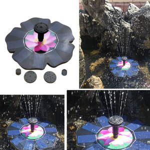 Jia Tong Solar Floating Fountain With Led Lights And Battery For Garden Pond Water Feature - Product Image 2
