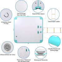 Plate-forme de quai gonflable 8 pieds 10 pieds 12 pieds radeau flottant quai flottant gonflable ponton flottant en pvc quai gonflable commercial