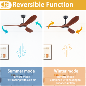 Ventilateur de plafond moderne à pales en <span class=keywords><strong>bois</strong></span> BLDC - 52 pouces LED avec télécommande, moteur DC silencieux pour la décoration intérieure - Product Image 3