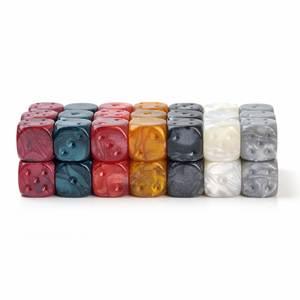 Cubos de Acrílico Personalizados con Grabado Multicolor, Accesorios para Manualidades, Dados de Juego de Mesa en Blanco de 16 mm - Product Image 2