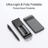 Support de téléphone de bureau OEM à six niveaux d'angle réglable, support de téléphone portable pliable et mini pour les magasins de détail, les cadeaux d'affaires en gros
