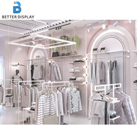 Diseño de Interiores de Tienda de Ropa, Exhibidores de Ropa Personalizados, Accesorios para Tiendas de Ropa, Muebles para Boutique de Mujer