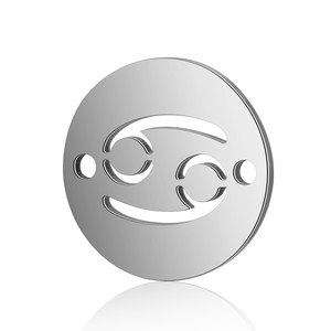 304 in acciaio inox segno zodiacale ciondoli costellazioni pendenti per bracciale collana portachiavi creazione gioielli - Product Image 6