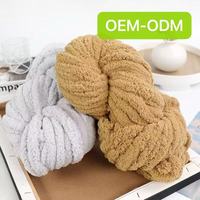 Fil à tricoter super épais en acrylique mélangé pour l'hiver, idéal pour les écharpes et bonnets faits main, vente en gros