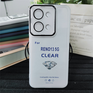 Coque de protection antichute transparente en TPU avec cadre d'objectif chromé pour <span class=keywords><strong>Redmi</strong></span> <span class=keywords><strong>Note</strong></span> 15 14 Pro+ 5G 15 4G 15C 15R K80 Pro A5 - Product Image 5