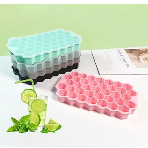 Stampi in Silicone <span class=keywords><strong>4</strong></span> /6/8/15/37 sfera in Silicone stampo per ghiaccio con coperchio in resina siliconica per la produzione di ghiaccio - Product Image 2