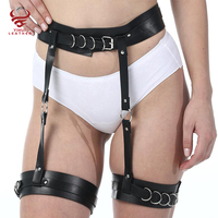 Bondage BDSM harnais ceintures Punk ceinture réglable en cuir PU jarretière fesses danse gothique Lingerie Sexy ceinture pour femmes