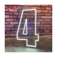 Enseigne néon LED personnalisée en acrylique, bande flexible, pour mariage, anniversaire, fête, lettres et chiffres lumineux, fabrication artisanale