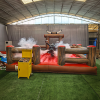 Machine de rodéo gonflable commerciale pour adultes, simulateur de taureau mécanique