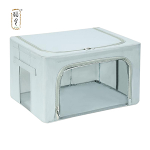 KUYUE Faltbare blaue Kleidung Organizer Kleidung Lagerplätze, stapelbare Regal Taschen Boxen, Schrank Organizer und Aufbewahrung metall - Product Image 1