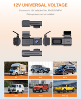 Caméra de tableau de bord pour voiture à double objectif, boîte noire HD 1080P, enregistreur vidéo 24 heures, caméra DVR pour voiture, caméra de tableau de bord 2K WIFI